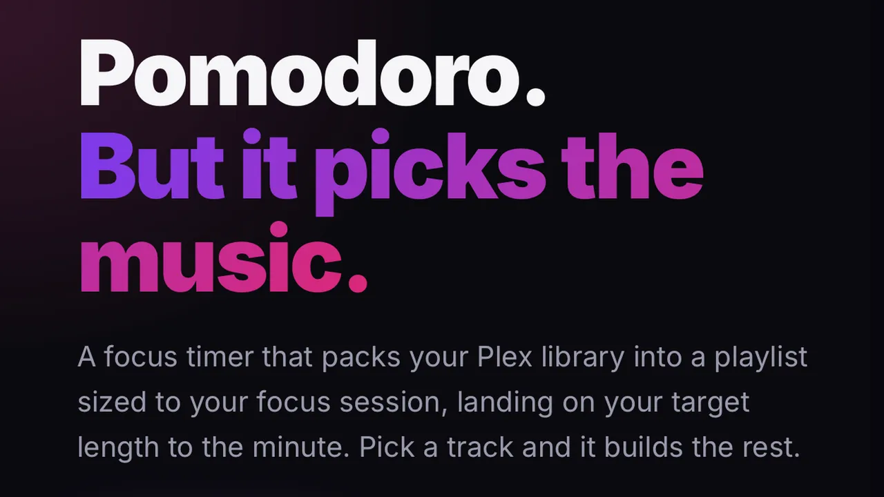 Screenshot of Plexodoro