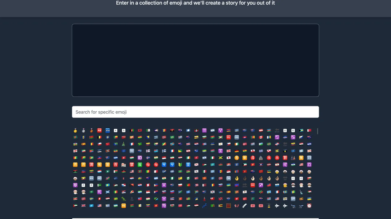 Screenshot of Tell Me A Story